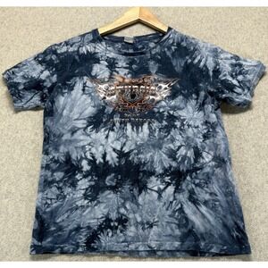 Vintage Y2K Sturgis 2005 Kids T-Shirt Navy Blue South Dakota Tribal Graphic XL
